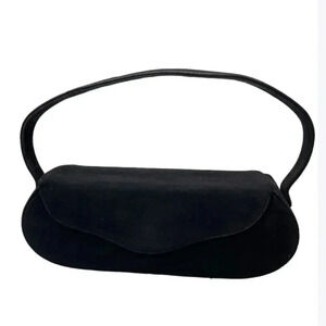 Rare 1940s 50s Vintage Coblentz Velvet Baguette Box Clutch Purse Evening Bag